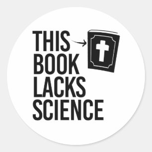 Dieser Bibel fehlt es an Wissenschaft Runder Aufkleber