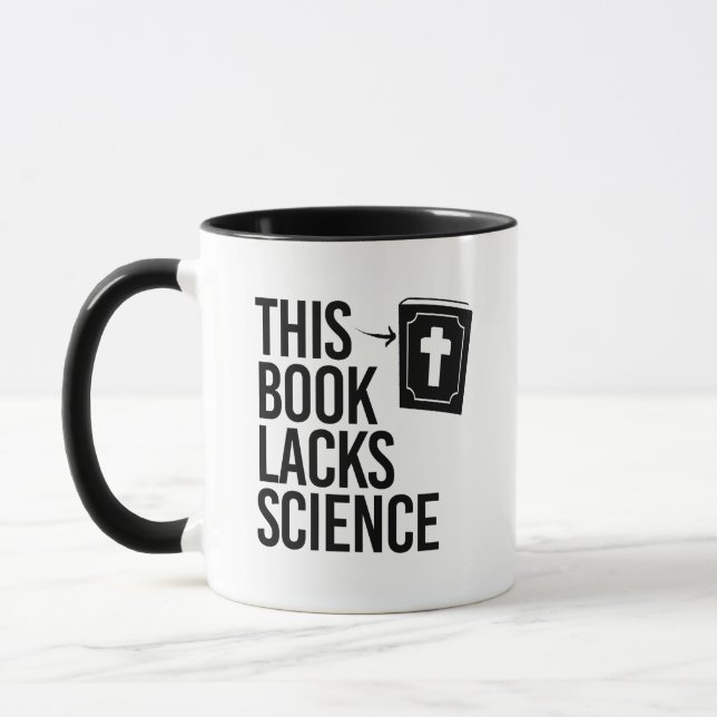 Dieser Bibel fehlt es an Wissenschaft Tasse (Links)