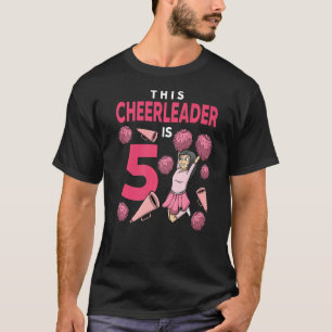 Dieser Cheerleader ist 5 Geburtstage Cheerleader T-Shirt