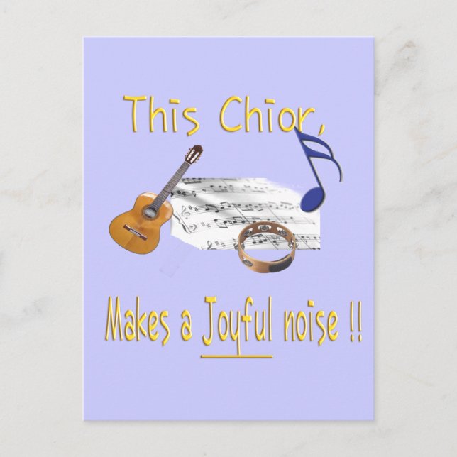 Dieser Chor macht ein fröhliches Geräusch Postkarte (Vorderseite)