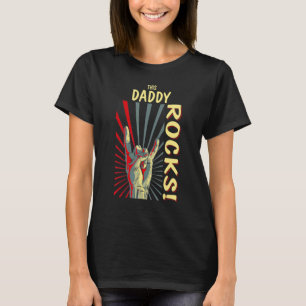 Dieser Daddy Rocks Vintag Retro Concept 70er 80er T-Shirt