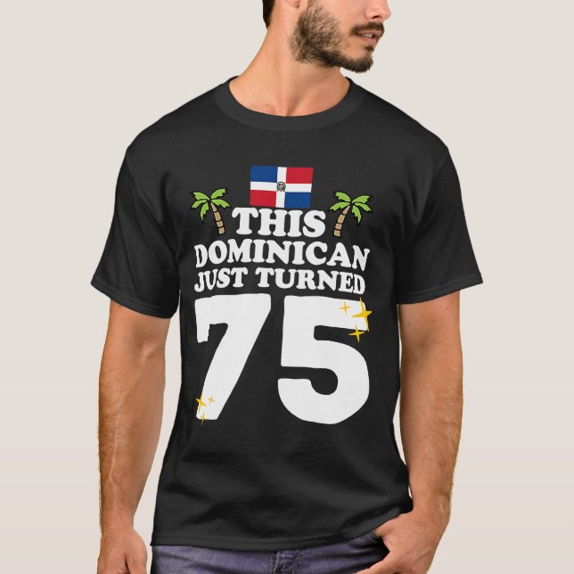 Dieser Dominikaner gerade 75 Dominicano 75. Bir T-Shirt (Vorderseite)