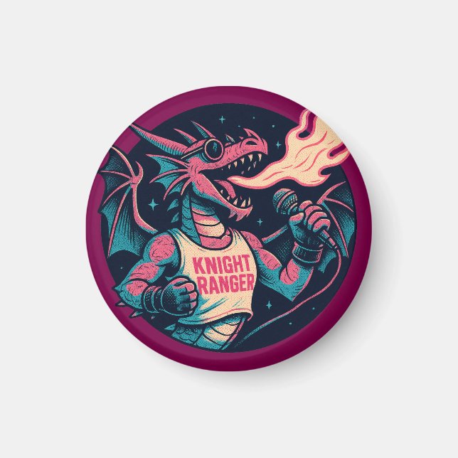 Dieser Drache spaltet Feuer Magnet (Vorne)