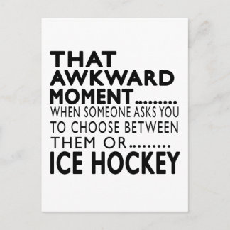 Dieser erstaunliche Moment Eishockey-Designs Postkarte