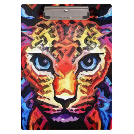 Dieser farbenfrohe Leopard-Look Klemmbrett