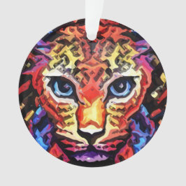 Dieser farbenfrohe Leopard-Look Ornament