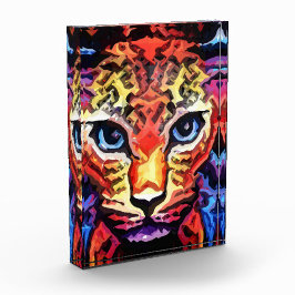 Dieser farbenfrohe Leoparden-Look Fotoblock