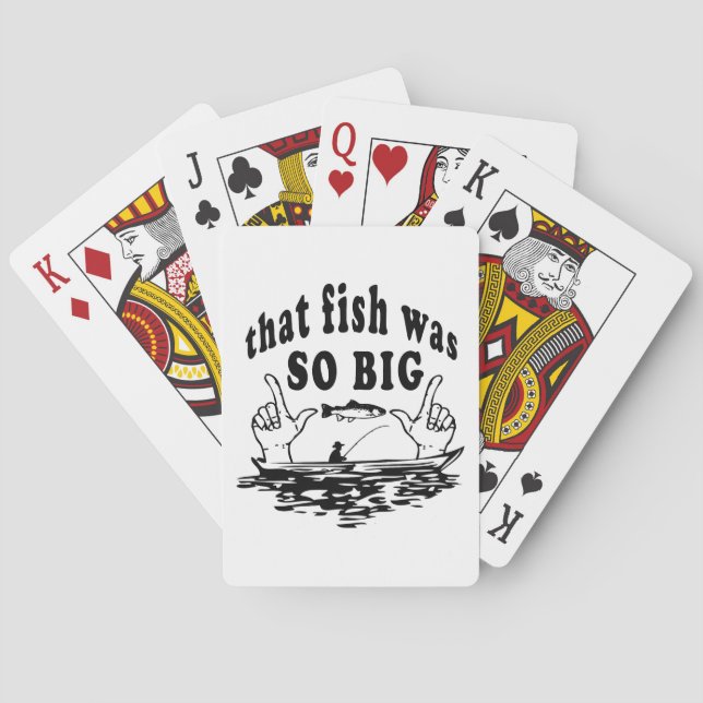 Dieser Fisch war so groß Spielkarten (Rückseite)