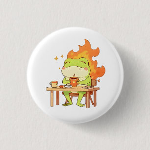 Dieser Frosch ist fein - Lustiges Kawaii-Design Button