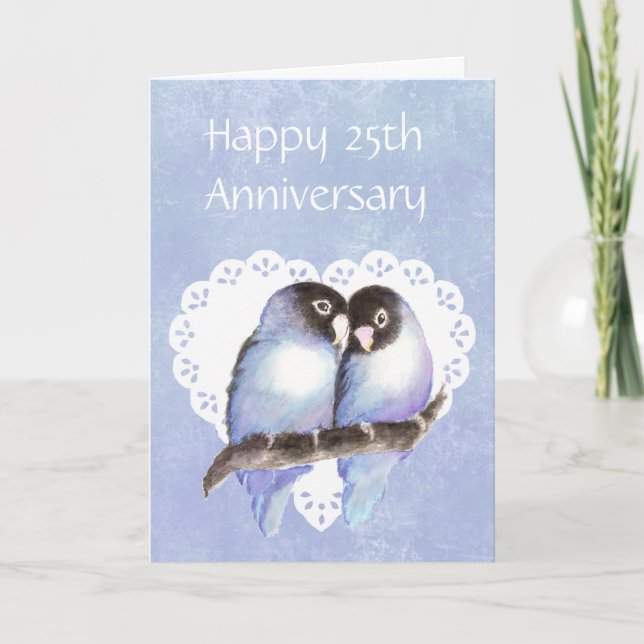 Dieser Fun Anniversary Love Vogel Spaß anpassen Karte (Vorderseite)