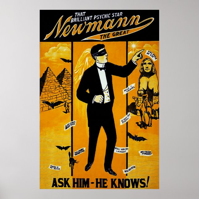 Dieser geniale Psychische Stern, Newmann der Große Poster (Vorne)