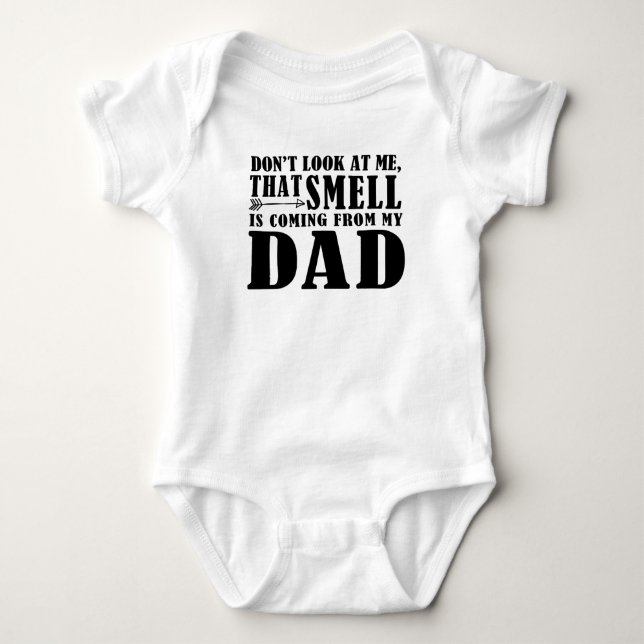 Dieser Geruch kommt von Vater Funny Baby Bodysuit Baby Strampler (Vorderseite)