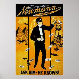 Dieser glänzende psychische Stern, Newmann das Poster