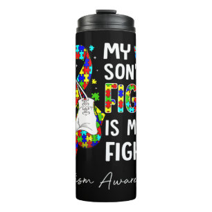 Dieser großartige Grafikvater, Mama und Kind faust Thermosbecher