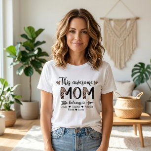 Dieser großartige Leopard-Familienname Stil für Mü T-Shirt