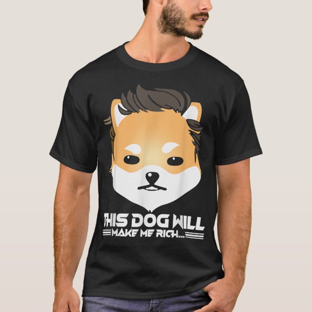 Dieser Hund macht Sie reich, Dogelon Mars Elon Mem T-Shirt (Vorderseite)