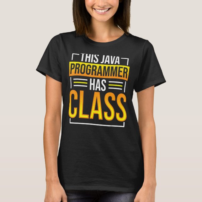 Dieser Java-Programmierer verfügt über Klassenprog T-Shirt (Vorderseite)