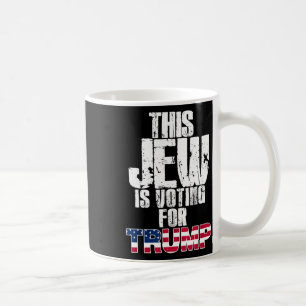 Dieser Jude wählt Trump Jüdischer Republikanischer Kaffeetasse