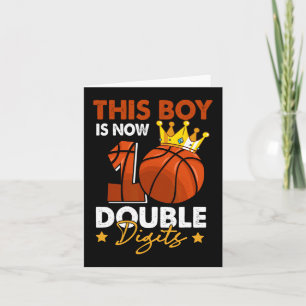 Dieser Junge ist jetzt 10 Doppelstellige Basketbal Karte