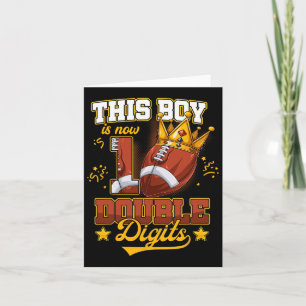 Dieser Junge ist jetzt 10 Double Digits Football G Karte
