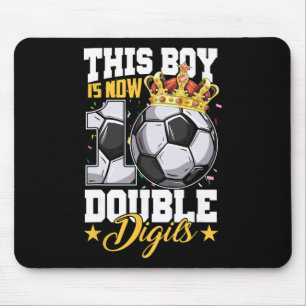 Dieser Junge jetzt 10 Doppelziffern Fußball 10 Jah Mousepad