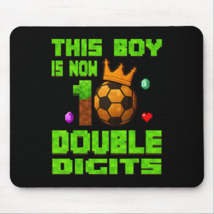 Dieser Junge jetzt 10 Doppelziffern Fußball 10 Jah Mousepad