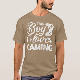 Dieser Junge liebt Gaming-Freunde T-Shirt