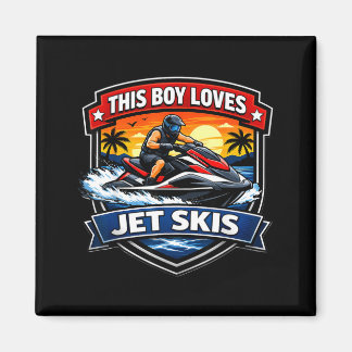 Dieser Junge liebt Jet-Ski-Besitzer Jetskier Jetsk Magnet