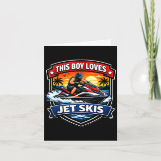 Dieser Junge liebt Jetski Besitzer Jetskier Jetski Karte