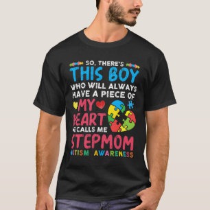 Dieser Junge nennt mich Stiefmutter Autismusrisiko T-Shirt