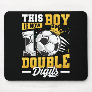 Dieser Junge zweistellige Fußball 10 Jahre alt Jun Mousepad