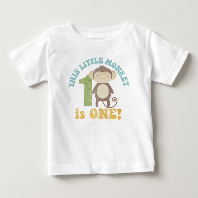 Dieser kleine Affe Baby T-shirt (Vorderseite)