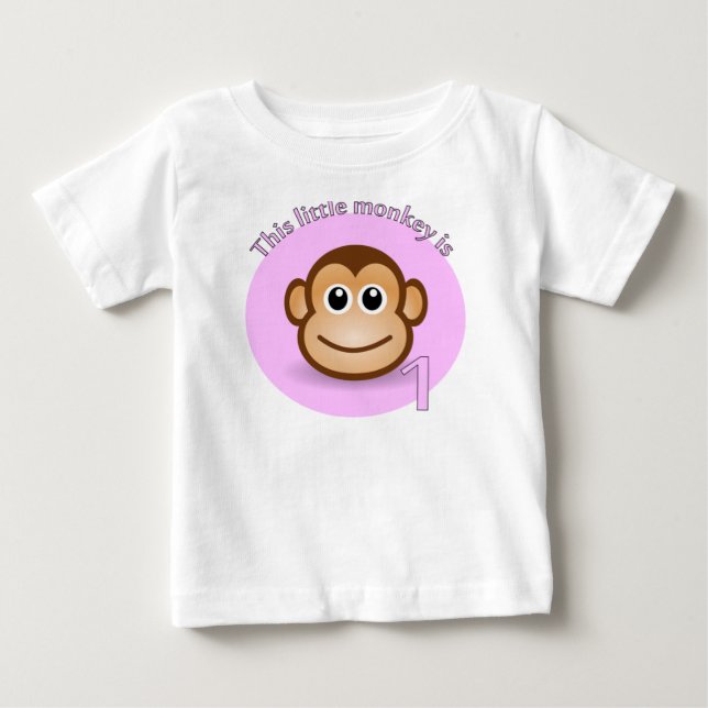 Dieser kleine Affe ist 1 Baby T-shirt (Vorderseite)