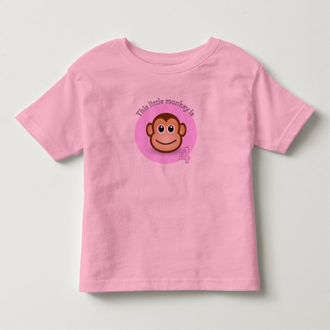 Dieser kleine Affe ist 4 Kleinkind T-shirt (Vorderseite)