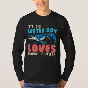 Dieser kleine Junge liebt marine Reptilien Mosasau T-Shirt