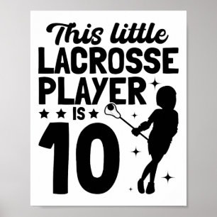 Dieser kleine Lacrosse Player ist 10 - Lacrosse Pl Poster
