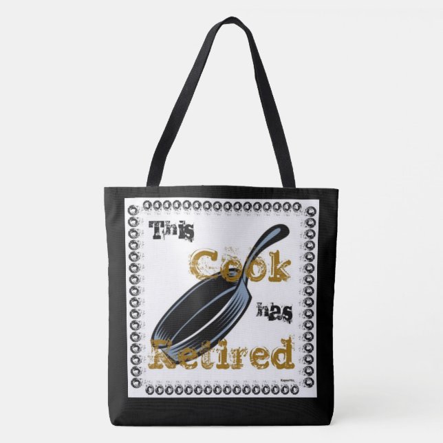 Dieser Koch hat sich gelaunt (Gold/Schwarz) Tasche (Vorderseite)