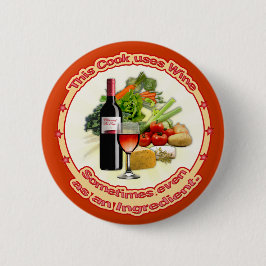 Dieser Koch verwendet Wein Button