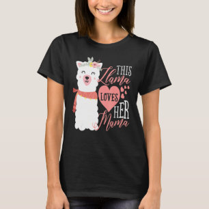 Dieser Lama Liebe ihr Mama T-Shirt