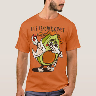 Dieser Lehrer Guacs Funny Dabbing Avocado Lehrer C T-Shirt