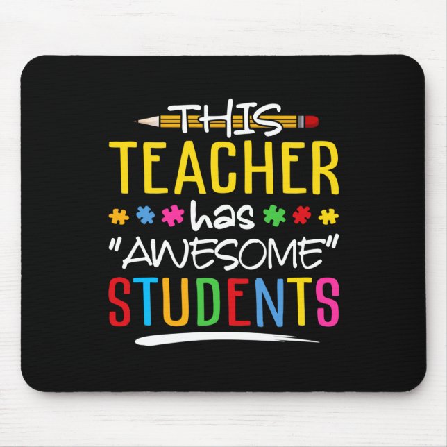 Dieser Lehrer hat Phantastischen Schüler Mousepad (Vorne)