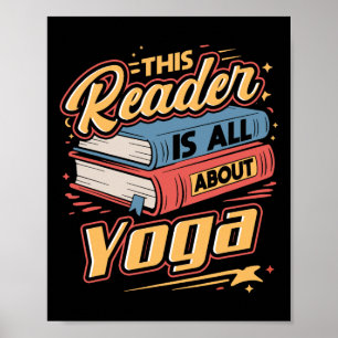 Dieser Leser ist alles über Yoga-Buchliebhaber und Poster
