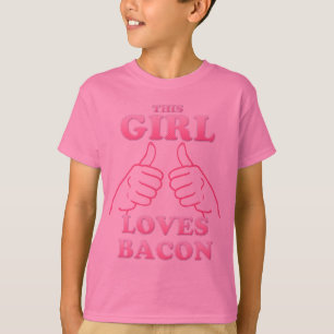 Dieser MÄDCHEN Liebe-Speck im Rosa T-Shirt