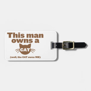 Dieser Mann besitzt einen CAT (gut, besitzt der Gepäckanhänger