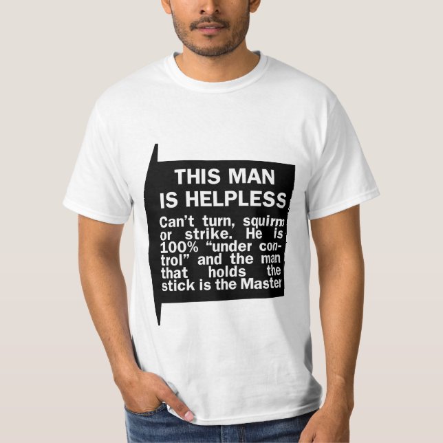 DIESER MANN IST HILFREICH T-Shirt (Vorderseite)