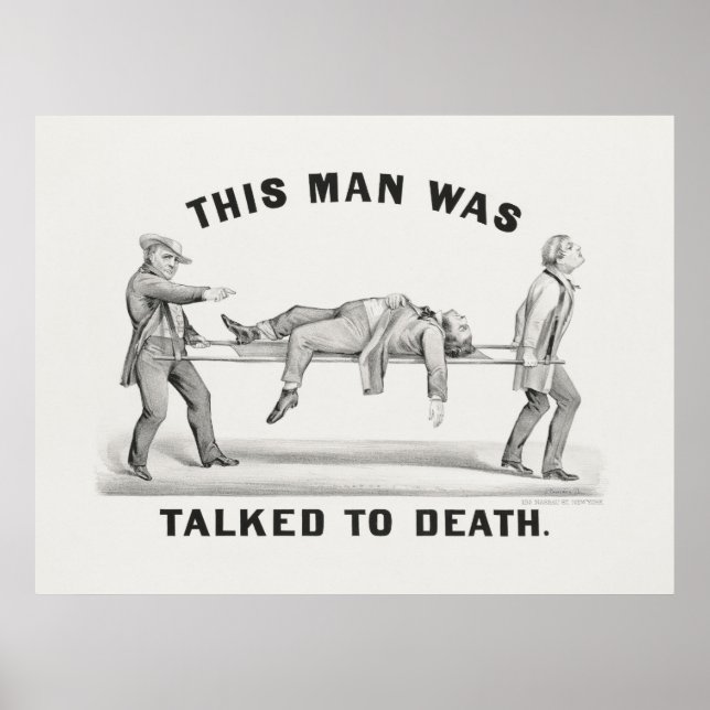 Dieser Mann wurde zu Tode geredet (1873 Poster (Vorne)