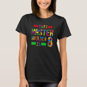 Dieser Meisterbauer 8 Jahre alt Geboren 2014 Achte T-Shirt