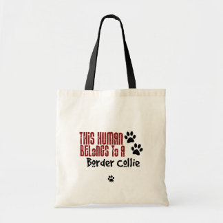 Dieser Mensch gehört einer Border-Collie Tragetasche