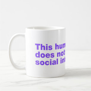 Dieser Mensch unterstützt keine soziale Interaktio Kaffeetasse