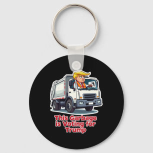 Dieser Müll stimmt für Trump Lustiger Müllwagen T Schlüsselanhänger